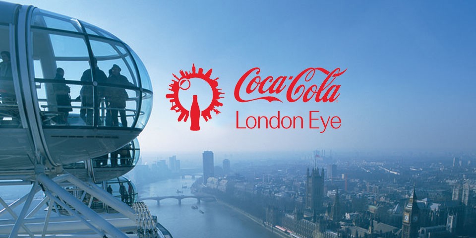 获coca cola 赞助～the london eye 英国伦敦眼红了!