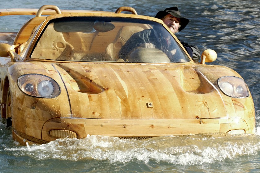 Livio De Marchi And His Wooden Ferrari