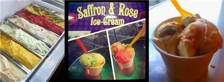 Saffron & Rose Ice Cream