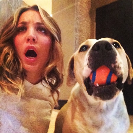 kaley cuoco dog wacow