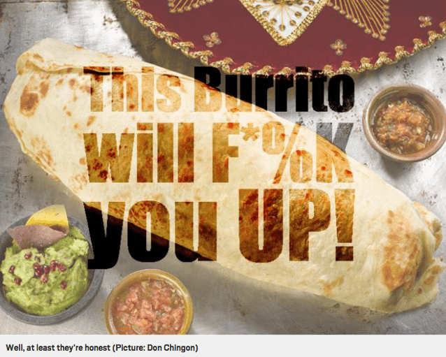 吃下這個30磅的burrito，你就可以獲得餐廳10％的股份！