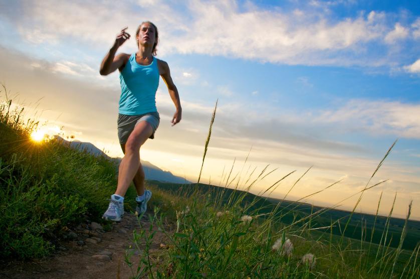 Laura Shultz enjoying a summers evening at the High Plains Trail near Boulder, CO.