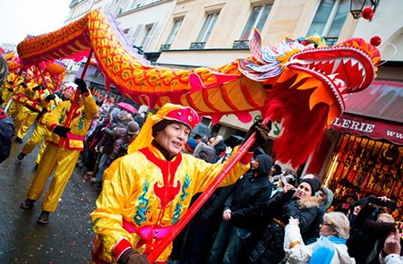PARIS, FRANCE - FEBRUARY 10: Chinese New Year parade shown on February 10, 2013 in Paris, France; Shutterstock ID 127735244; Project/Title: World's Biggest Chinese New Year Celebrations; Downloader: Fodor's Travel
