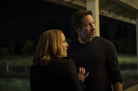 THE X-FILES: L-R: Gillian Anderson and David Duchovny. The next mind-bending chapter of THE X-FILES debuts with a special two-night event beginning Sunday, Jan. 24 (10:00-11:00 PM ET/7:00-8:00 PM PT), following the NFC CHAMPIONSHIP GAME, and continuing with its time period premiere on Monday, Jan. 25 (8:00-9:00 PM ET/PT). ©2016 Fox Broadcasting Co. Cr: Ed Araquel/FOX