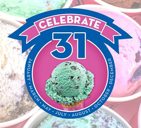 BR 冰淇淋迎夏日特價促銷$1.31一球！就在5/31!
