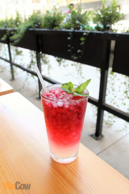 Hibiscus-Pomegranate Lemonade