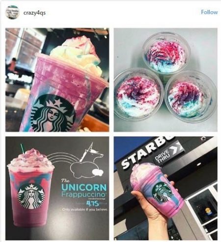 Starbucks Unicorn Drink 3 crazy4qs instagram