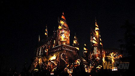 nighttime Lights at Hogwarts Castle1