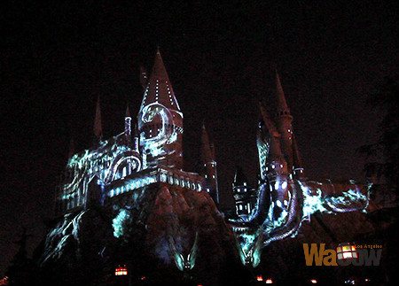 nighttime Lights at Hogwarts Castle2