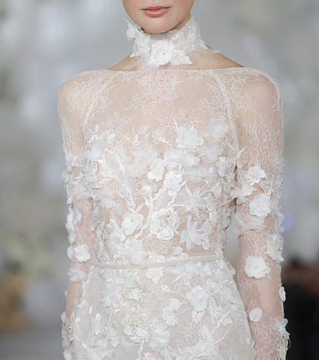 Wedding dress by Mira Zwillinger via mirazwillinger.com