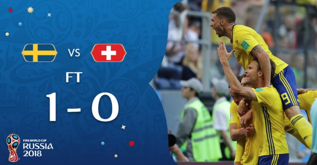 佛斯柏格關鍵遠射 瑞典1比0勝瑞士晉級8強