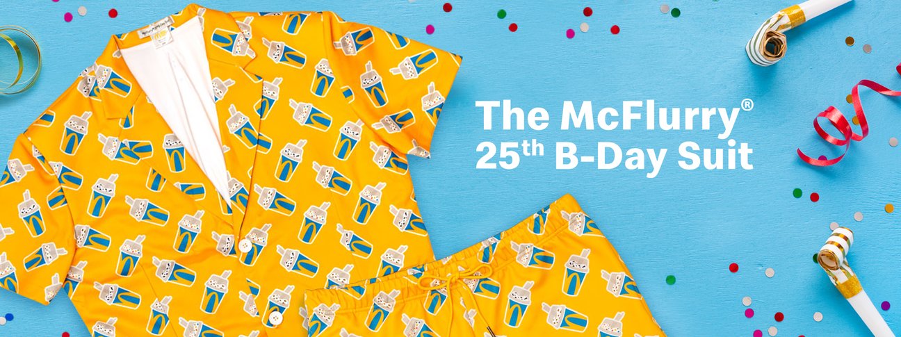麥當勞 McFlurry 25歲啦~ 特別推出限量版新衣！邀粉絲共享新裝慶生會（9/25）