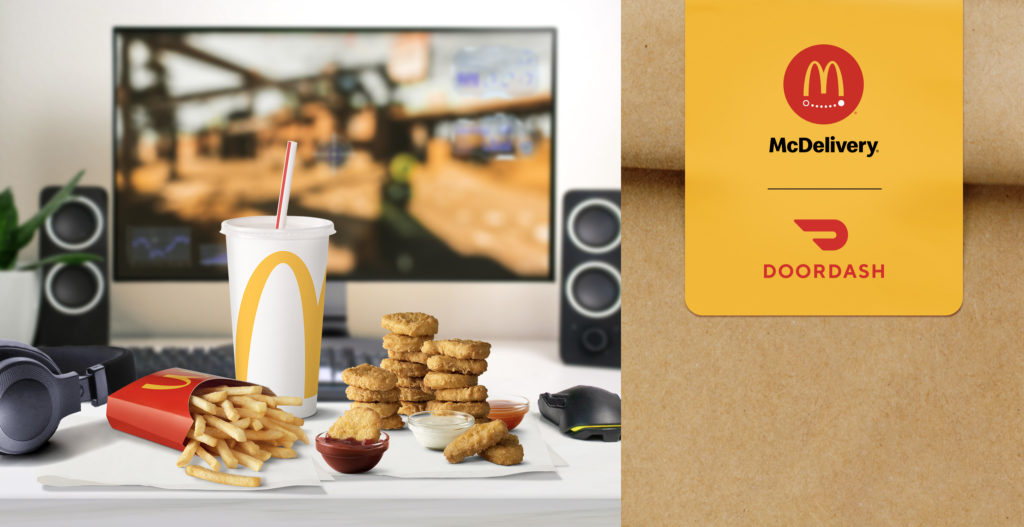 麥當勞搭配DoorDash讓您安坐家中享受免費送餐服務