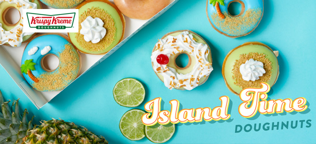 陽光 沙灘 椰子樹！Krispy Kreme 限時新品 海島風甜甜圈你試了沒？(-5/30)