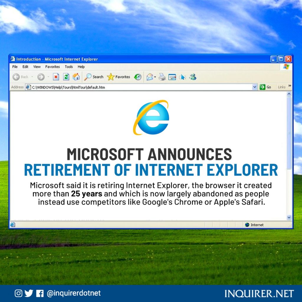 微軟 IE 瀏覽器叱吒一時 2022年6月終止服務
