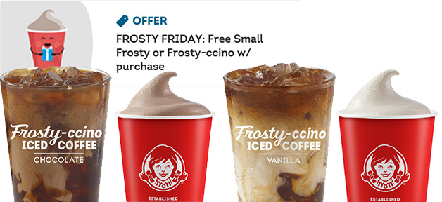 Wendy’s  夏日大放送！  6月每周五免费送你一杯 Frosty  （~6/25）