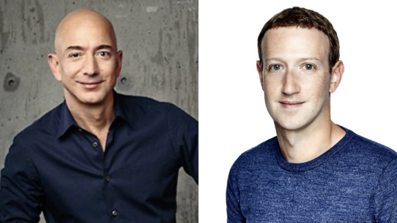 一天两样情 Zuckerberg 亏损 Bezos 身价涨