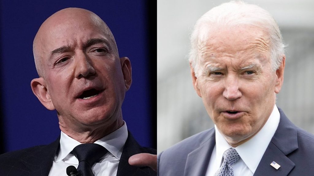 Jeff Bezos、拜登隔空斗嘴鼓：公司税真能平抑通膨？