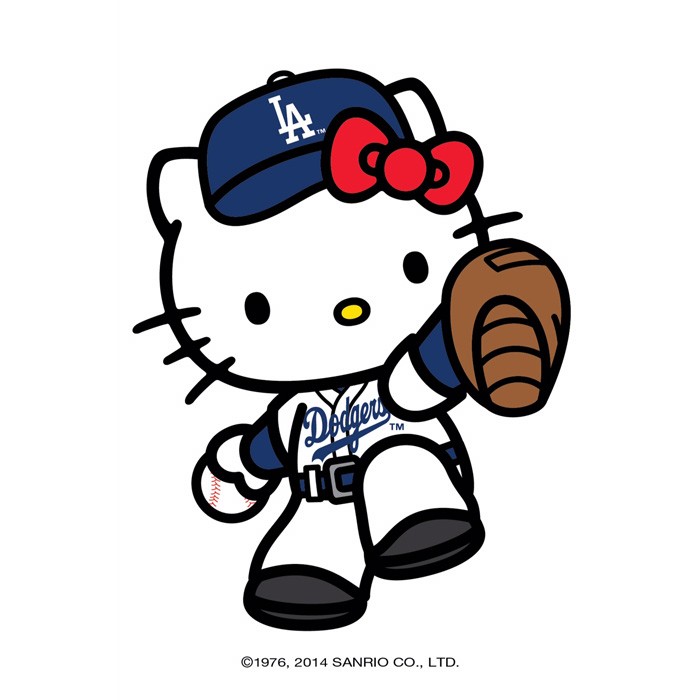 HELLO KITTY x DODGERS聯乘系列登場！棒球手KITTY可愛指數破標！ WaCowLA 哇靠最潮的網路媒體 in L.A