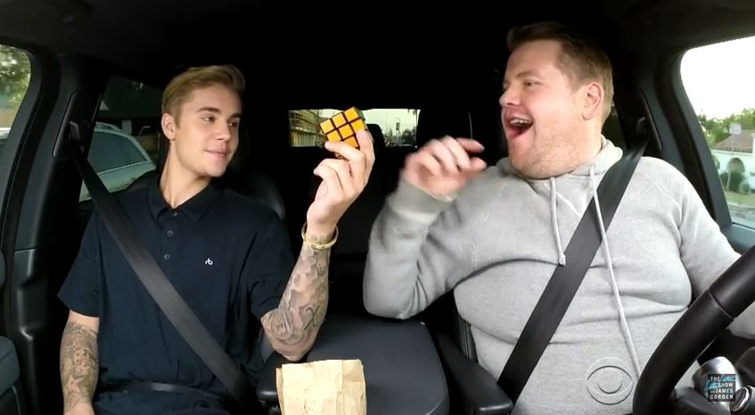 justin bieber車內karaoke大挑戰,意外的令人覺得很討喜?