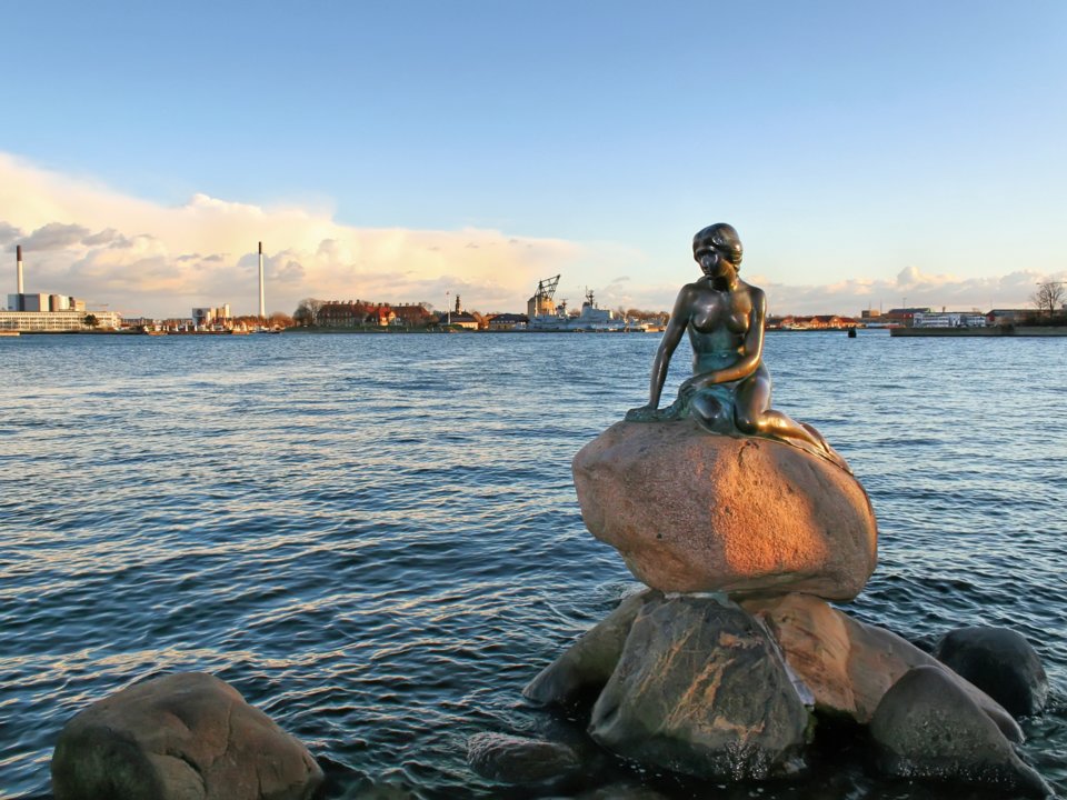 哥本哈根小美人鱼雕像 little mermaid statue, copenhagen