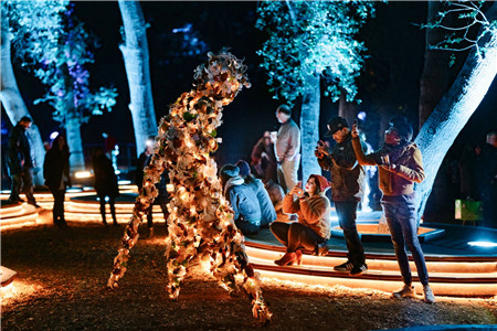 descanso garden夜光童话森林灯光秀「enchanted: forest of light」