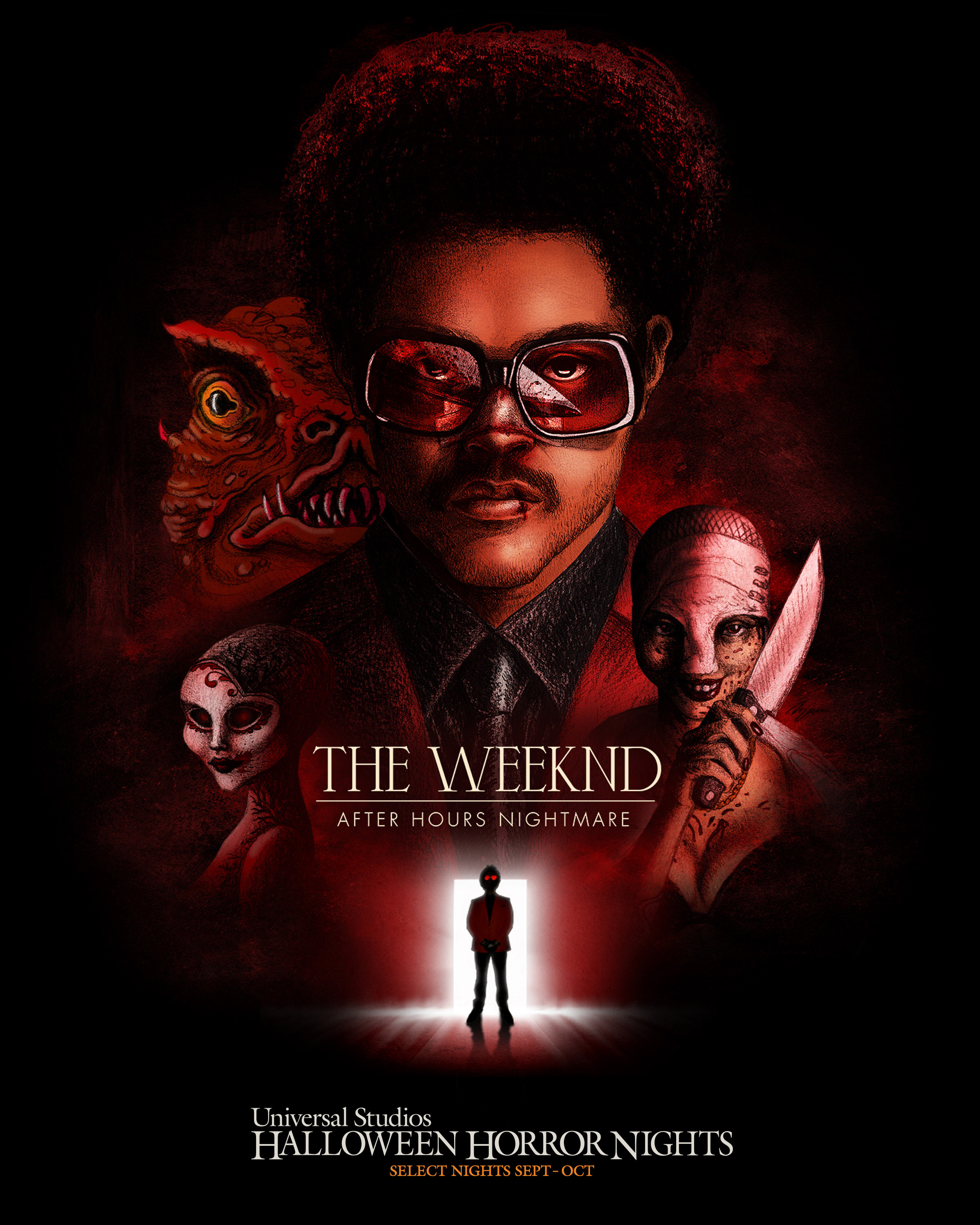 環球影城 Halloween Horror Nights 再度來襲，今年將與藝術音樂家 The Weeknd 合作再創全新鬼屋 : 哇靠!洛杉磯