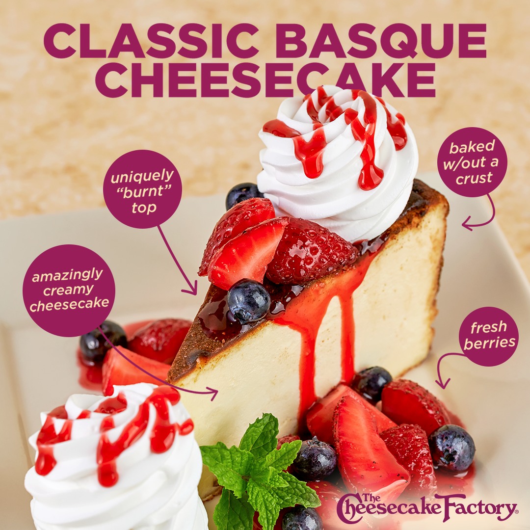 Cheesecake Factory 推出全新 Classic Basque Cheesecake • 哇靠!紐約 WaCowNY 吃貨,美食